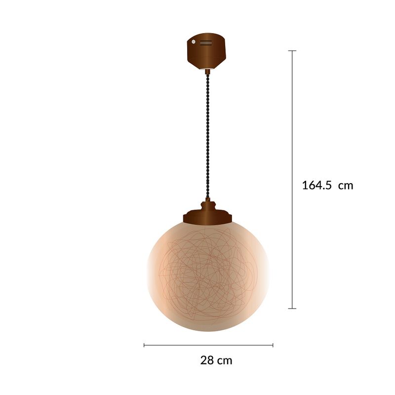 ColganteDecorativoPrismaticAmbar18w