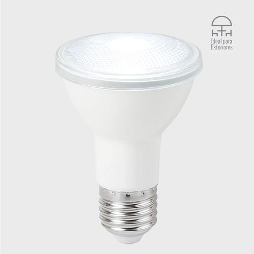 Foco LED PAR20, 9 W, Luz de Día, Base E27, IP65, No atenuable