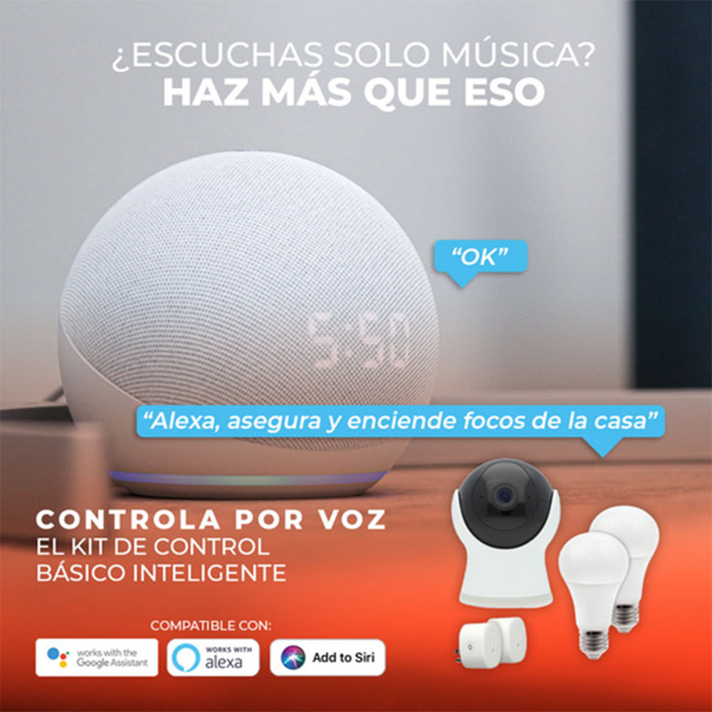 Foco Inteligente Led 8 W Base E27 Luz De Colores Compatible Con App Móvil Y  Asistentes De Voz