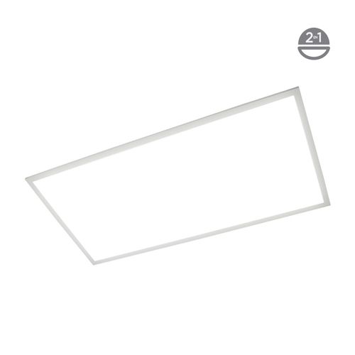 Panel LED 2x4 Suspendido/Empotrado, 60 W, Luz de Día, No atenuable, LED integrado